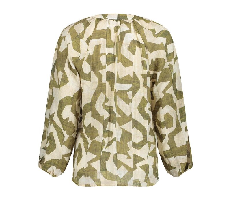 Geisha Top Ecru Olive