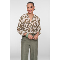 Geisha Top Ecru Olive