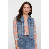 Geisha Jeansjacket Sleeveless Mid Blue Denim