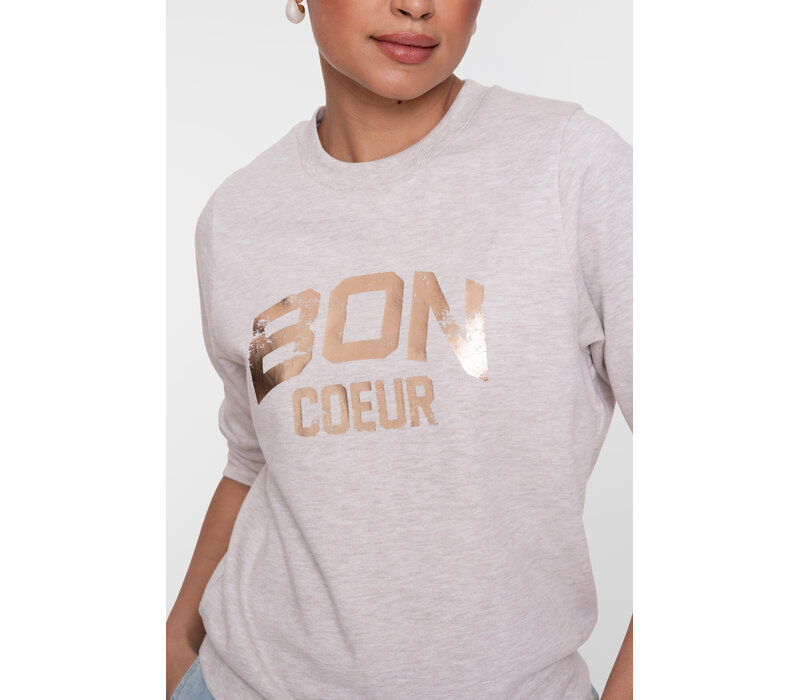 Geisha Sweater Foil Beige Melange