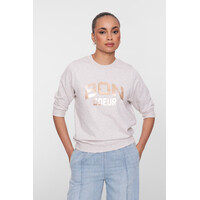 Geisha Sweater Foil Beige Melange