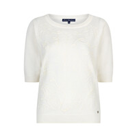 Red Button Sweet Ribbon Ecru