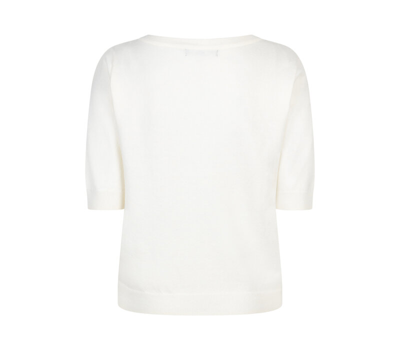 Red Button Sweet Ribbon Ecru