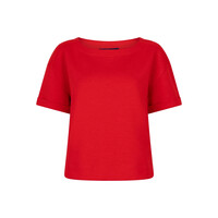 Red Button Skyler Scuba Top Red