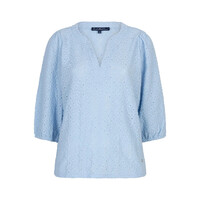 Red Button Top Ajour Lightblue