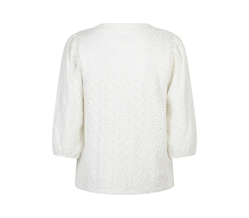 Red Button Top Ajour Ecru