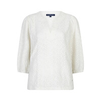 Red Button Top Ajour Ecru