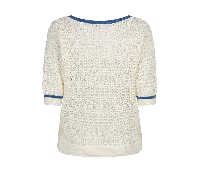 Red Button Sweet Ajour Offwhite Blue