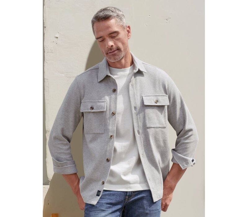 Lerros Shirt Jacket Knitted Storm Grey Melange