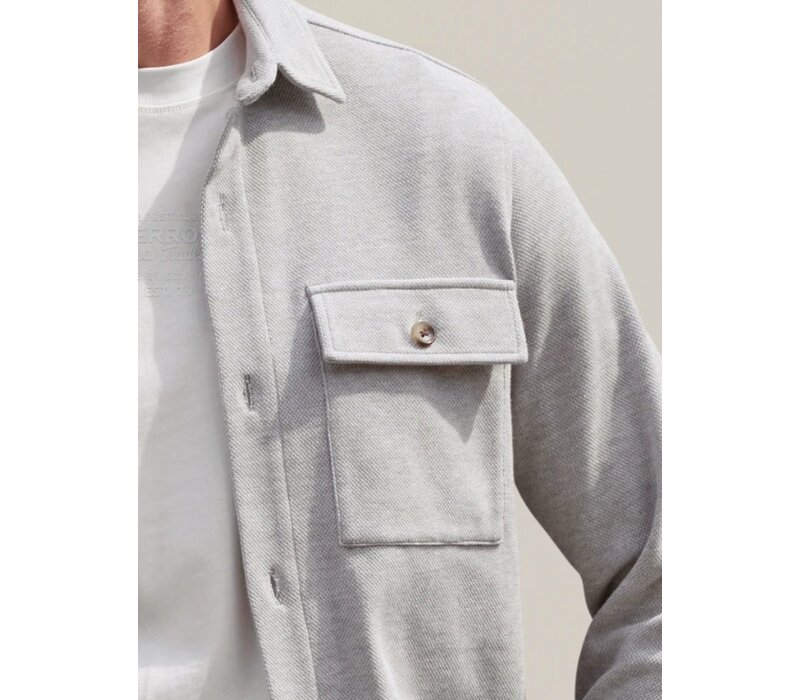 Lerros Shirt Jacket Knitted Storm Grey Melange