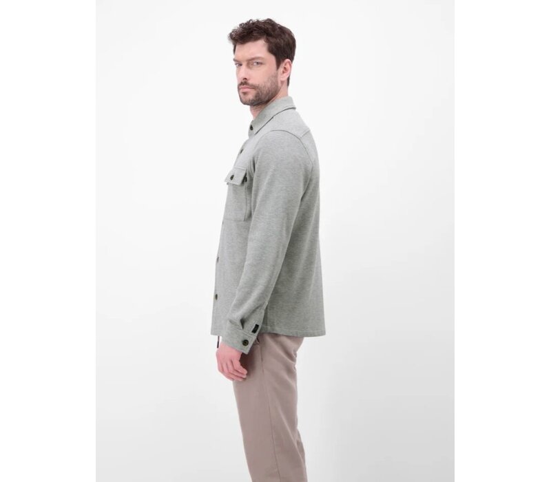 Lerros Shirt Jacket Knitted Storm Grey Melange