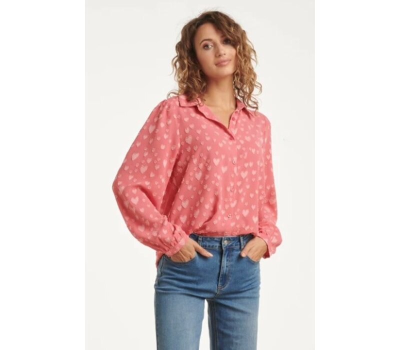 Smashed Lemon Blouse Cerise