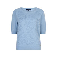 Red Button Sweet Ribbon Light Blue