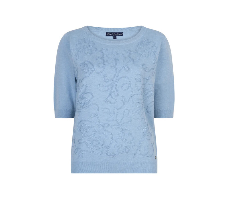 Red Button Sweet Ribbon Light Blue