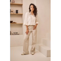 Helena Hart Blouse Polo Kreuk Ecru