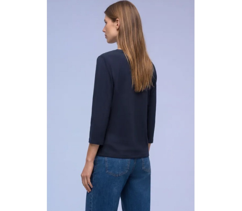 Street One Structure Mix Tunic Shadowed Navy