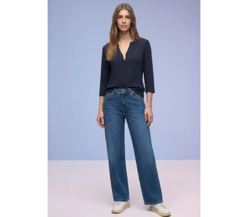 Street One Structure Mix Tunic Shadowed Navy