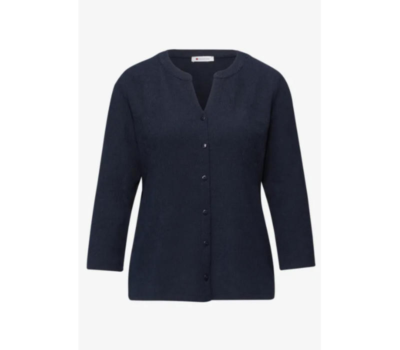 Street One Structure Mix Tunic Shadowed Navy