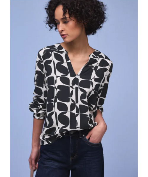 StreetOne Street One Printed Mat Mix Shirt