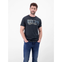 Lerros T-shirt Serafino Classic Navy