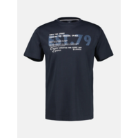 Lerros T-shirt Serafino Classic Navy
