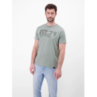 Lerros T-shirt Serafino Storm Grey