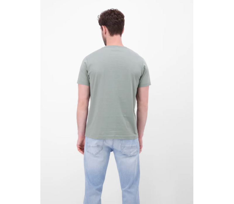 Lerros T-shirt Serafino Storm Grey