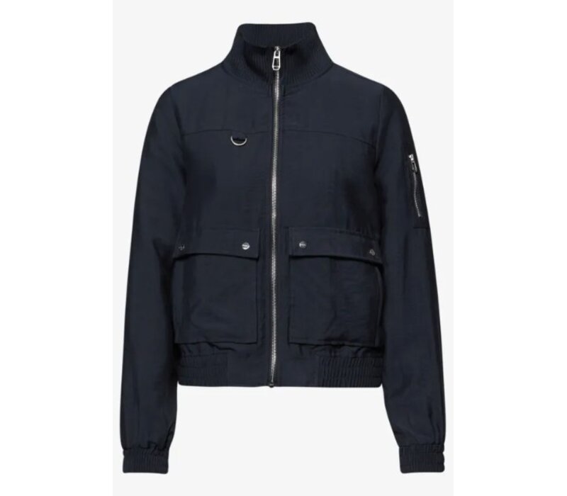 Street One Short Utility Blouson Jacket Shadowed Navy