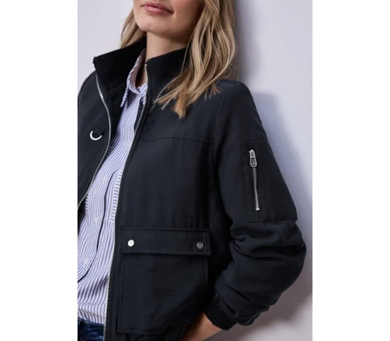 Street One Short Utility Blouson Jacket Shadowed Navy