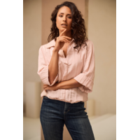 Helena Hart Blouse Polo Kreuk Roze