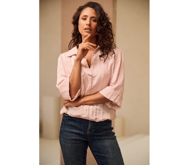 Helena Hart Blouse Polo Kreuk Roze