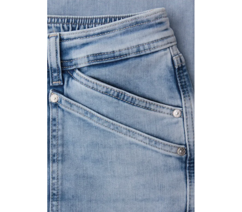 Street One Charlie Boyfriend Cargo Mid Waist Bleached Washed