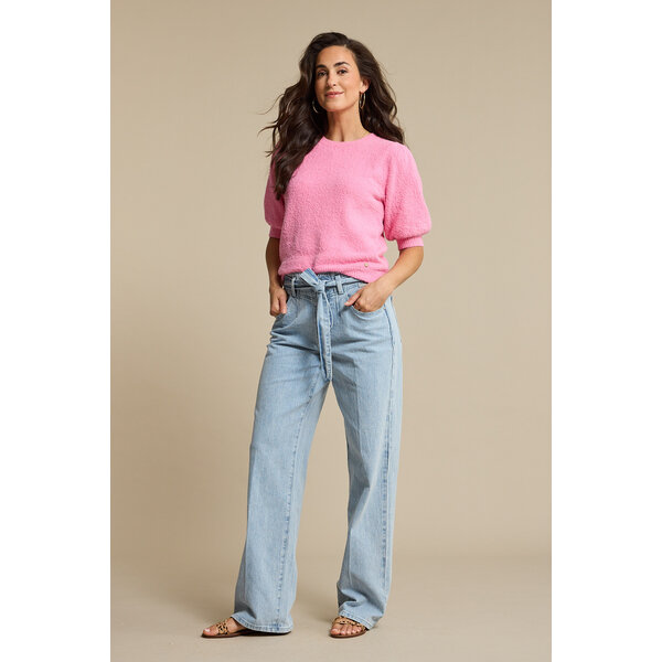 Red Button Sweet Popcorn Sweater 