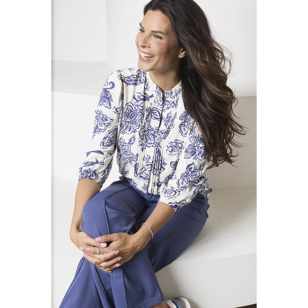 Zoso Print Travel Blouse 