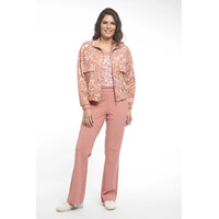 Zoso Print Travel Jacket Desert Rose