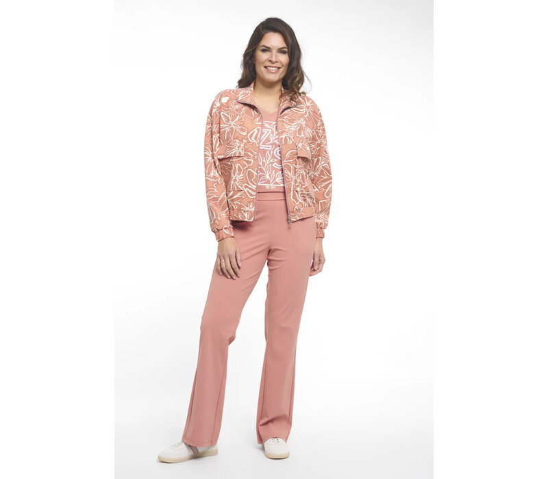 Zoso Print Travel Jacket Desert Rose