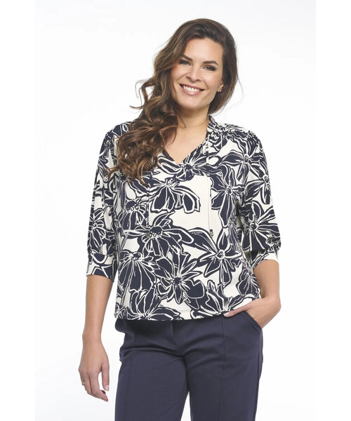 Zoso Zoso Print Travel Blouse