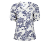 Zoso Print Travel Blouse Kit Blue