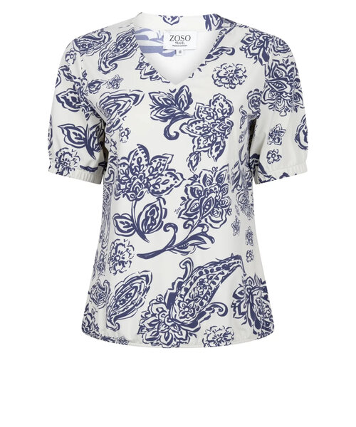Zoso Zoso Print Travel Blouse