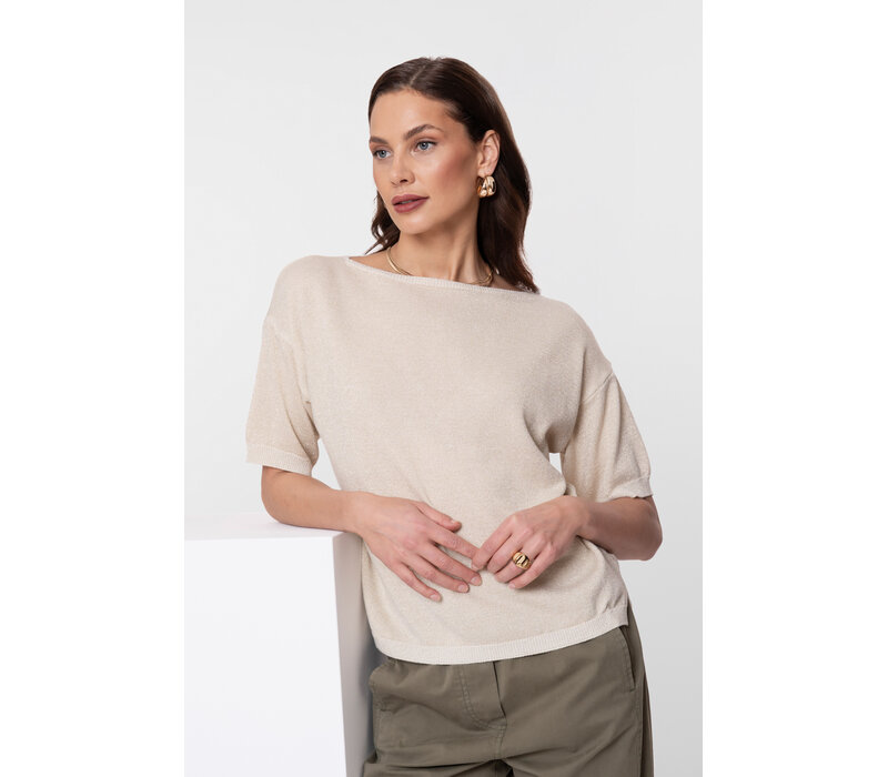 Geisha Pullover Lurex Sand Gold