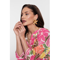 Geisha Blouse Ecru Tobacco Pink