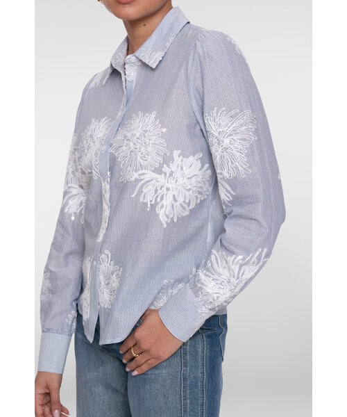 Geisha Geisha Blouse Embroidered Flowers