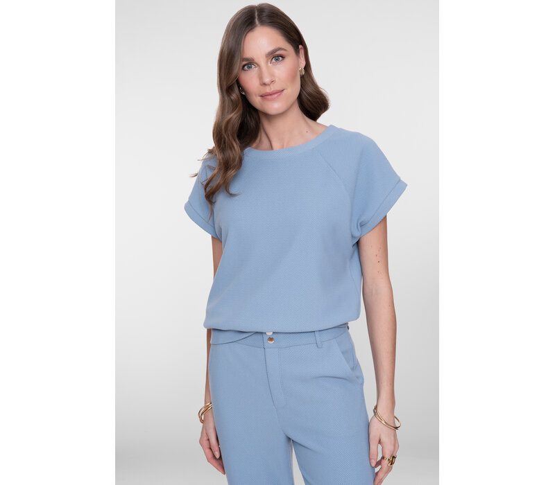 Geisha Sweater Short Sleeves Comfy Jeansblue