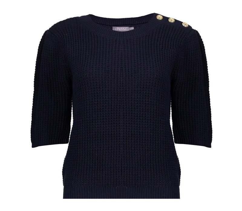 Geisha Pullover Button Navy