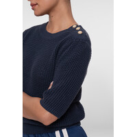 Geisha Pullover Button Navy