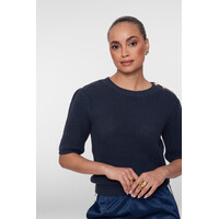 Geisha Pullover Button Navy