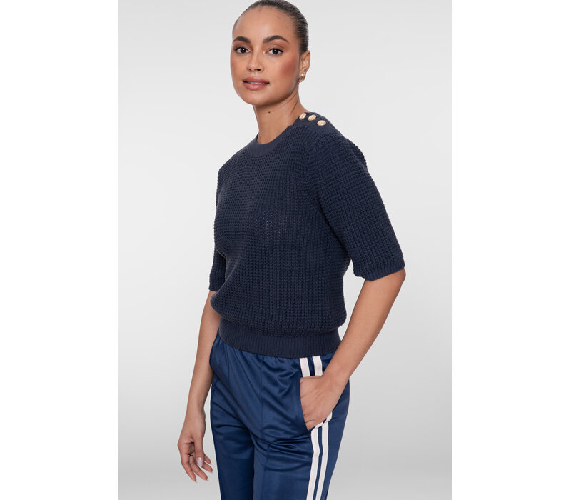 Geisha Pullover Button Navy