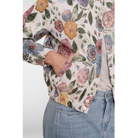 Geisha Bomber Jacket Leaves Sand Green Gold