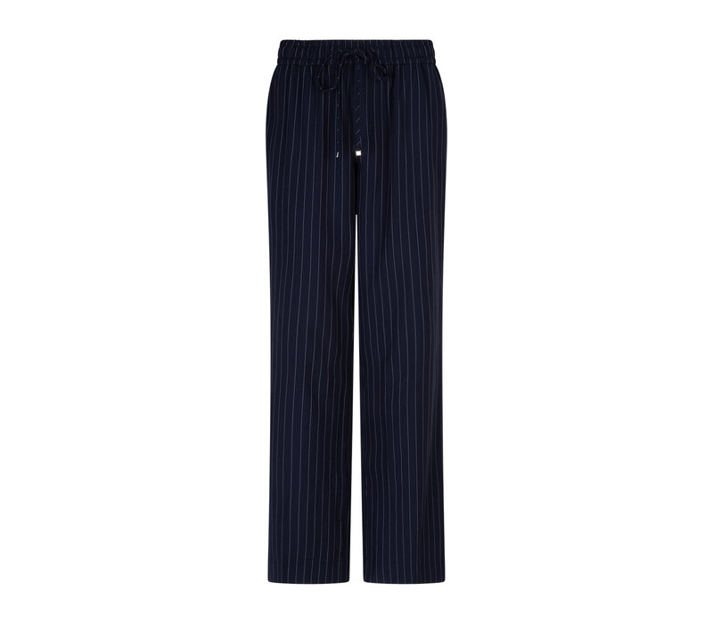 Red Button Claudette Palazzo Sidetape Pinstripe Dark Blue