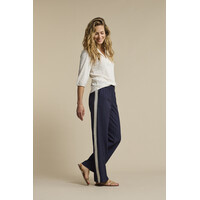 Red Button Claudette Palazzo Sidetape Pinstripe Dark Blue